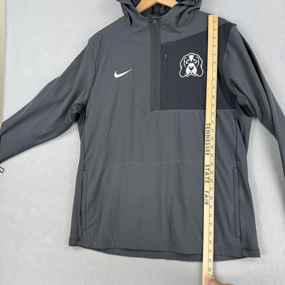 Nike Tennessee Vols Jacket Mens Large Gray Hooded 1/2 Zip Windbreaker Smokey - Picture 7 of 11